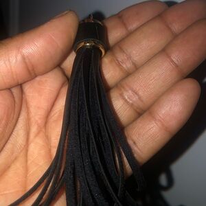 Elegant Black Tassel Keychain